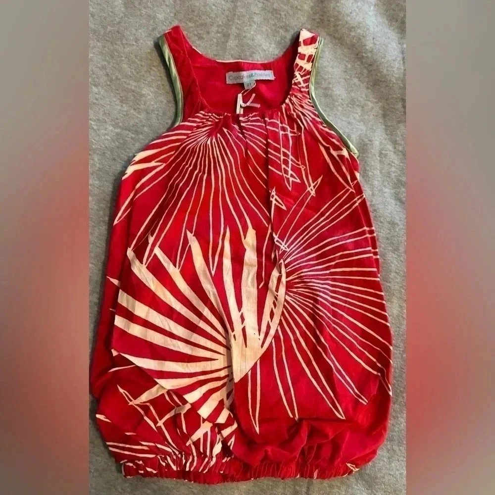 NWT Cupcakes and Pastries kids strawberry bubble dress size 2T